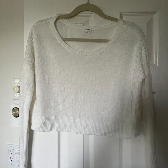 Garage Knitted Cropped Sweater White Size XS - Picture 4 of 4